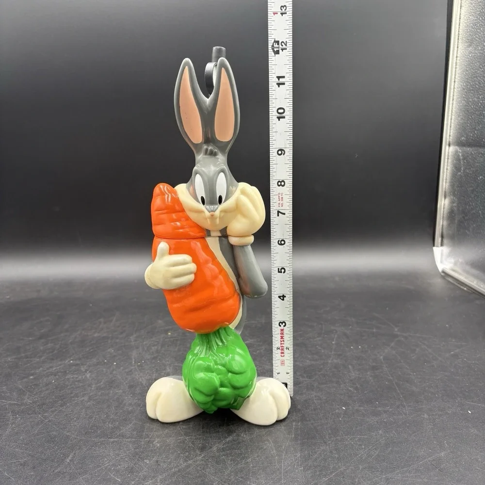 Vtg 95 Looney Tunes Lunch Bag Bugs Bunny Taz Daffy Duck Tweety Bird Straw Cups